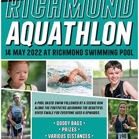 Join us at our annual Aquathlon on Sat 14th May 2022